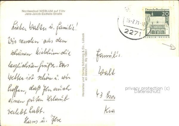 Nieblum Jens Jakob Eschels Strasse – Bild 2