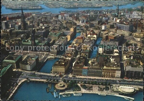 Hamburg Jungfernstieg Binnenalster und City Fli
