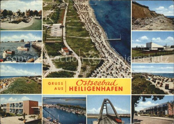 Heiligenhafen Ostseebad Fliegeraufnahme Strandpartien Teilansic