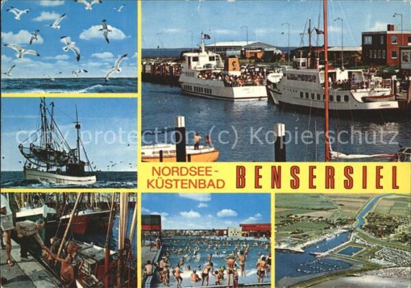 Bensersiel Fischkutter Ausflugsdampfer Schwimmbad