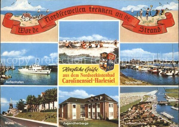 Carolinensiel Ostfriesland Aussenhafen Yachthafen Mühle Jugendherb