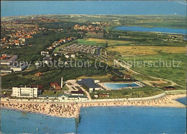 Norderney Nordseebad West und Freibad Fliegeraufnahme