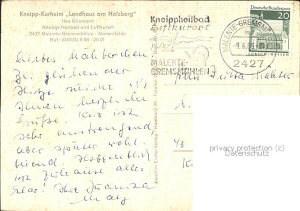 Malente-Gremsmuehlen Kneipp Kurheim Landhaus am Holzberg Det – Bild 2