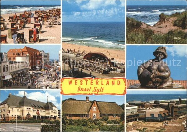 Westerland Sylt Strand Musikpavillon Düne Wilhelmine Sp