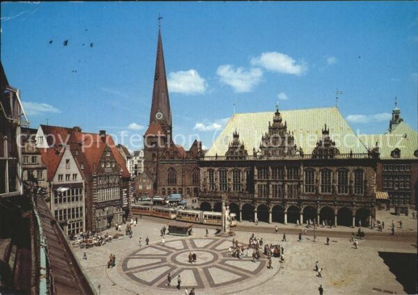 Bremen Marktplatz Rathaus mit UL Frauenkirche