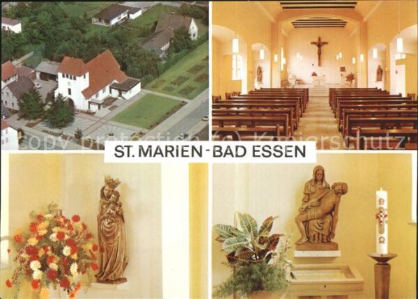 Bad Essen St Marien Fliegeraufnahme Kirche Innere