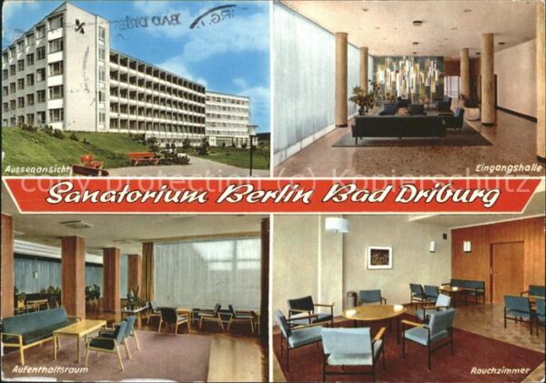 Bad Driburg Sanatorium Berlin Aussenansicht Eingang
