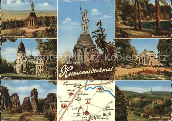 Hermannsdenkmal Externsteine Schloss Detmolder Theater
