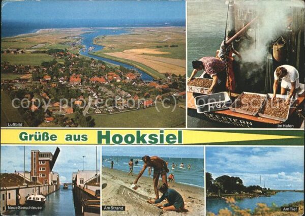 Hooksiel Fliegeraufnahme Fischer Fischkutter Neu