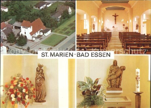 Bad Essen Fliegeraufnahme St Marien Kirche Innere