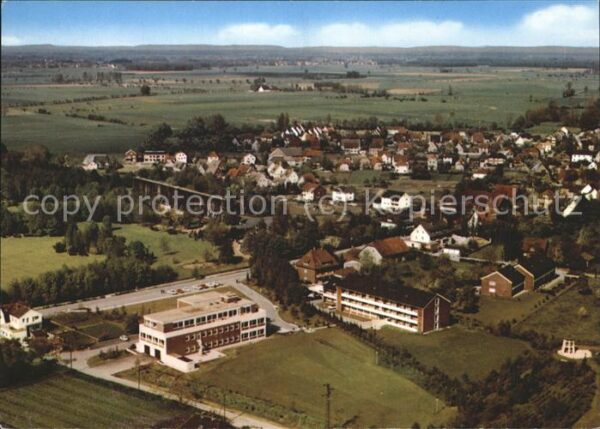 Bad Westernkotten Fliegeraufnahme Panorama mit Kurheim Ha