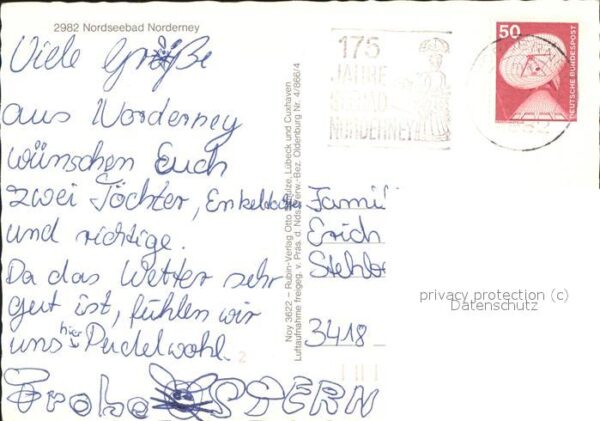 Norderney Nordseebad Fliegeraufnahme Nordbad Kurhaus Strand – Bild 2
