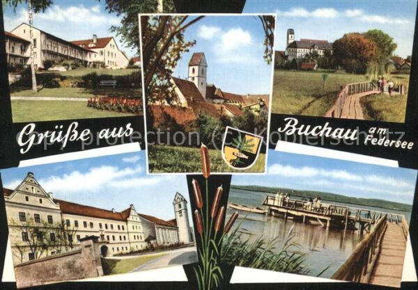 Bad Buchau Federsee Kuranlagen Kirche Bootssteg