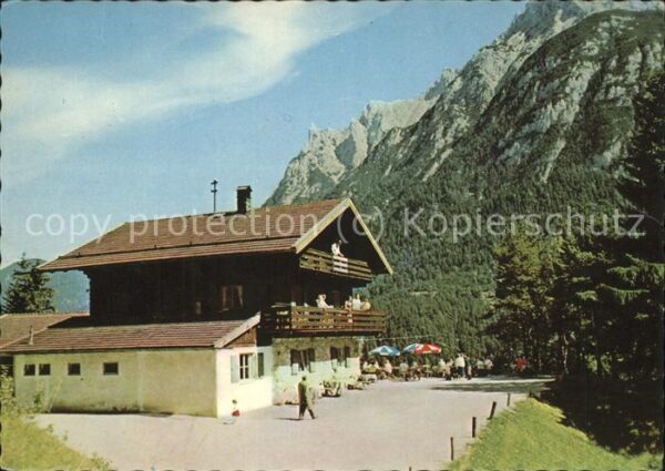 Mittenwald Bayern Gasthaus Gletscherschliff