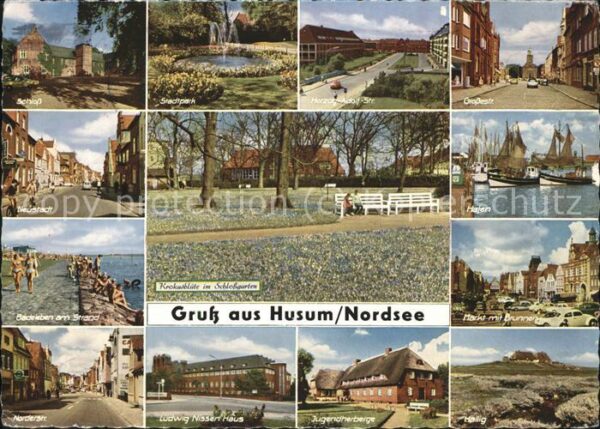 Husum Nordfriesland Schloss Stadtpark Hafen Strand Schlossg
