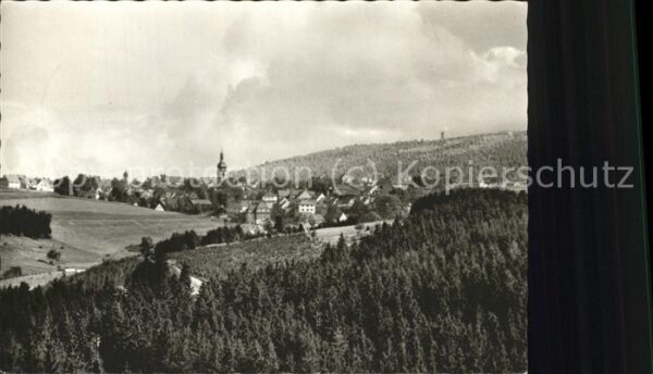Schwarzenbach Wald Panorama mit Frankenwald