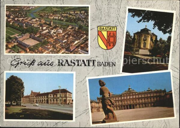 Rastatt Fliegeraufnahme Schloss