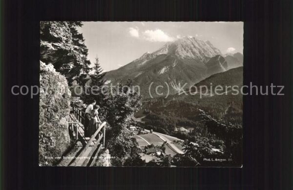 Berchtesgaden Soleleitungsweg mit Watzmann