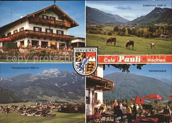 Aschau Chiemgau Cafe Pauli Terrasse Zellerhorn Kampenwa