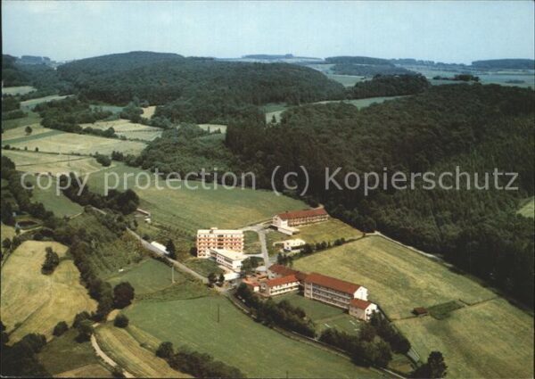 Neukirchen Knuellgebirge Fliegeraufnahme Waldsanatorium Dr Barts