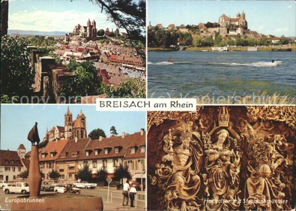 Breisach Rhein Münster Rheinpartie Europabrunnen Hocha