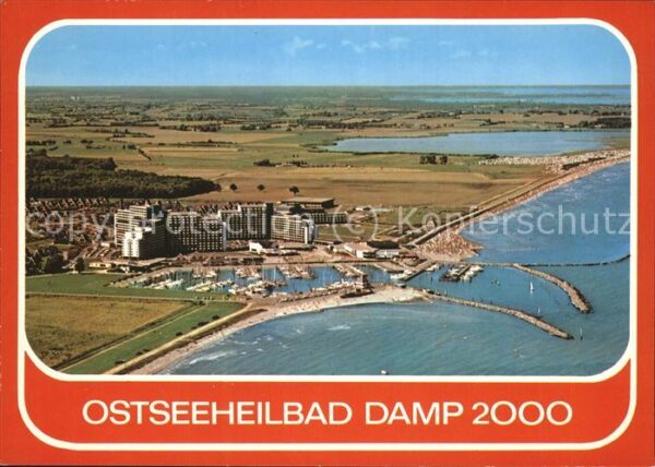 Damp Bootshafen Strand Fliegeraufnahme
