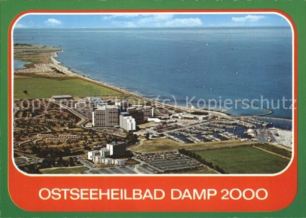 Damp Bootshafen Strand Fliegeraufnahme