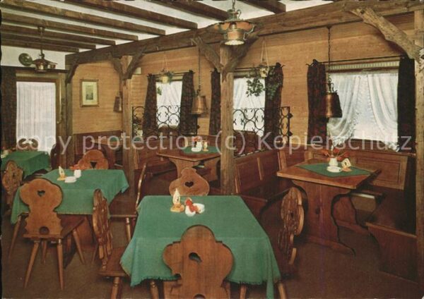 Bernau Schwarzwald Cafe Pension Hofeck Gaststube