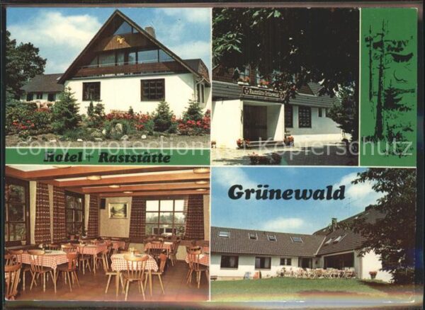 Gruenewald Brandenburg Hotel und Raststätte Grünewald Aufklapp