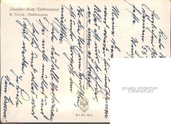 Bueckeburg Volkstrachten Bückeburgerin – Bild 2