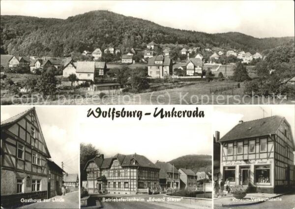 Unkeroda Wolfsburg Thueringen Gesamtansicht Gasthaus zur Linde Betrie