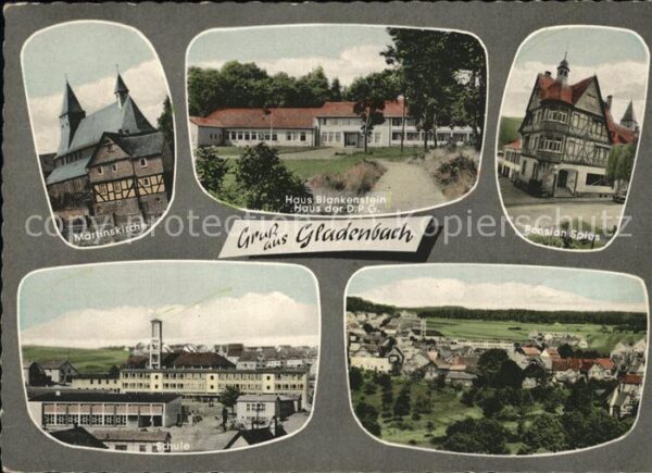 Gladenbach Martinskirche Haus Blankenstein Pension