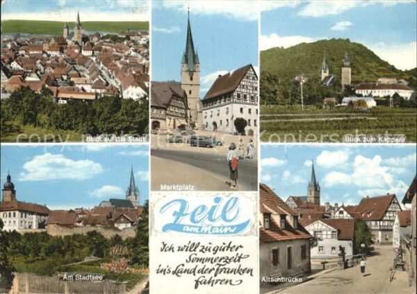 Zeil Main Stadtblick Marktplatz Käppele Stadtsee