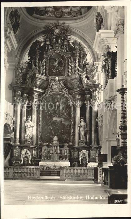 Niederalteich Donau Stiftskirche Hochaltar