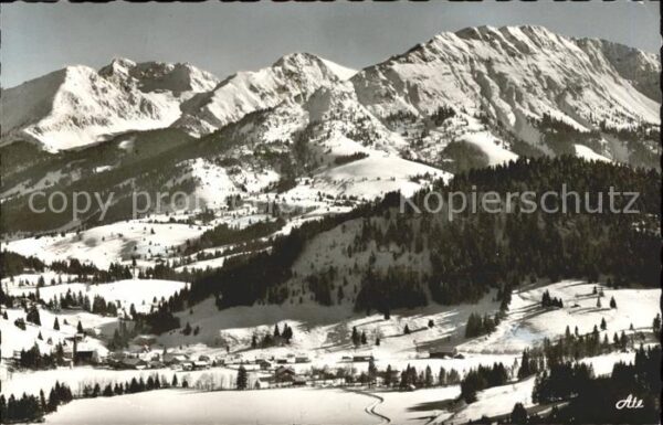 Unterjoch Blick auf Gaishorn und Iseler Allgäuer