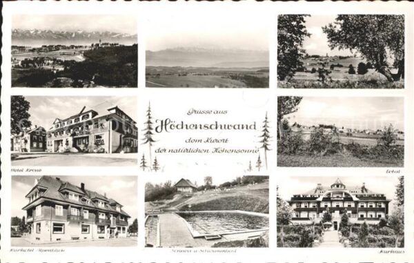 Hoechenschwand Alpenpanorama Hotel Krone Kurhotel Alpe