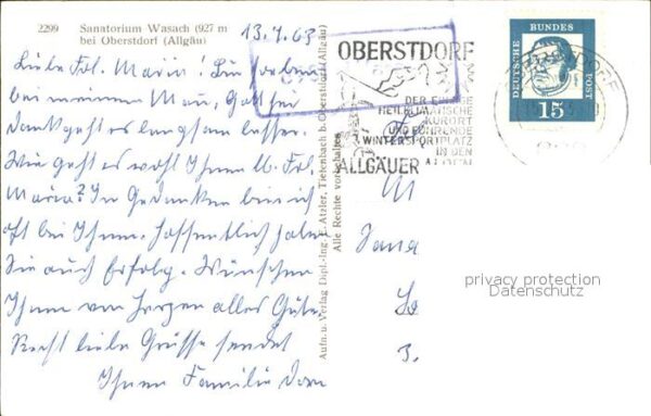 Oberstdorf Sanatorium Wasach – Bild 2