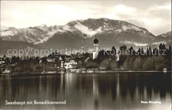 Seeshaupt Ortsansicht vom Starnberger See aus Ben