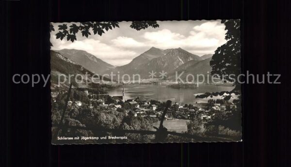 Schliersee Panorama mit Jägerkamp und Brecherspitz