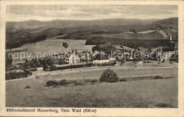 Masserberg Panorama Höhenluftkurort Thüringer Wald