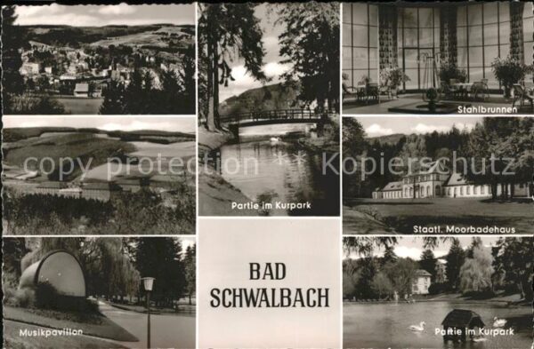 Bad Schwalbach Musikpavillon Kurpark Stahlbrunnen Moor