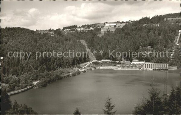Haeusern Schwarzwald Schluchsee Kraftwerk