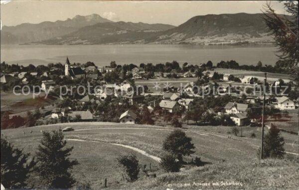 Attersee Panorama mit Schafberg Salzkammergut