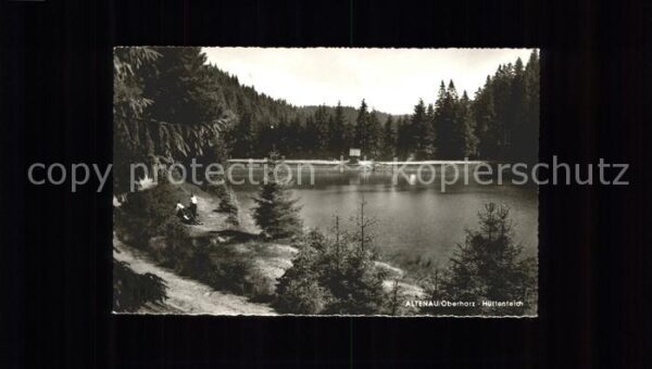 Altenau Harz Uferpartie am Hüttenteich