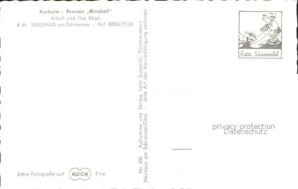 Neuhaus Schliersee Kurheim Pension Mirabell – Bild 2