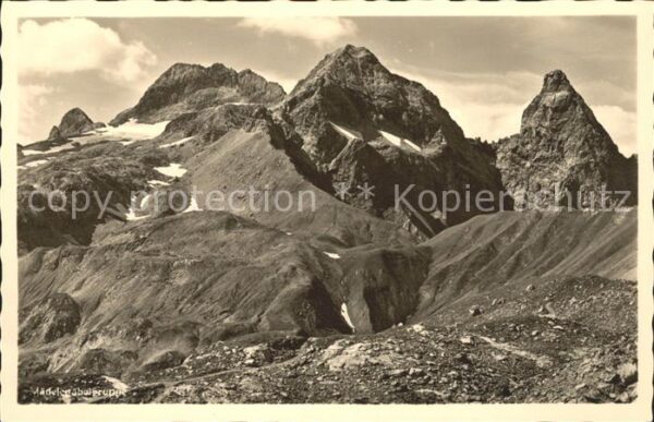 Oberstdorf Mädelegabelgruppe Trettach Hochfrottspi
