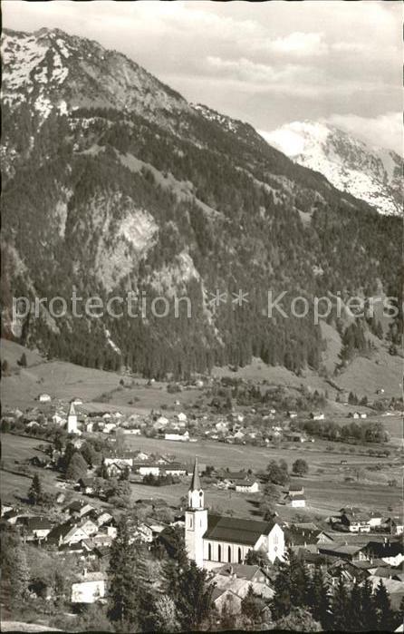 Bad Oberdorf Ortsansicht mit Kirche