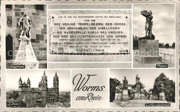 Worms Dom Lutherdenkmal Hagen Siegfried Sagen
