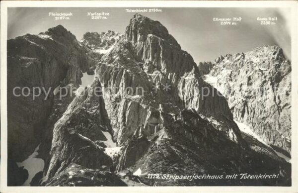 Stripsenjochhaus mit Totenkirchl Kaisergebirge Alpenvere