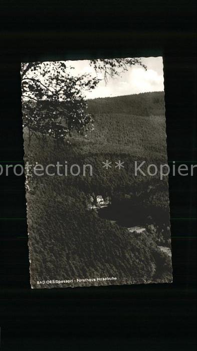 Bad Orb Blick auf Forsthaus Haselruhe Spessart